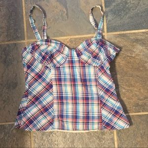 Cute plaid tank